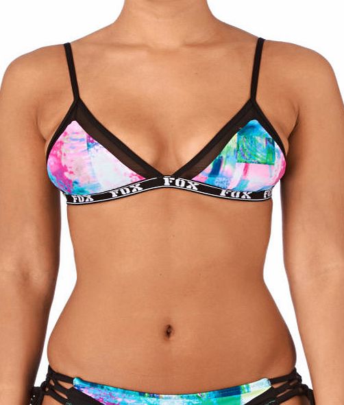 Fox Womens Fox Trouble Maker Bikini Top - Black