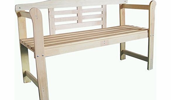 FoxHunter New Outdoor Indoor Home 2 Seat Seater Wood Wooden Garden Bench Hardwood Furniture Picnic Patio Park C072