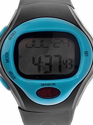 Foxnovo 06221 Waterproof Unisex Pulse Heart Rate Monitor Calorie Counter Sports Digital Watch with Date /Ala