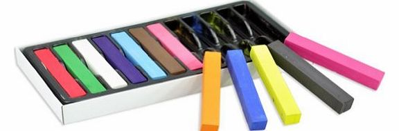 12 Colors Non-toxic Temporary Soft Pastel Hair Chalks DIY Hair Color Dye Chalks Kit