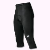 Foxster Jeantex Bologna 3/4 Lycra Cycle Shorts, Black Small