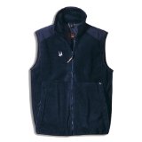 Foxster Jeantex Torbay Mens Windproof Fleece Bodywarmer, Dark Blue, 62/64