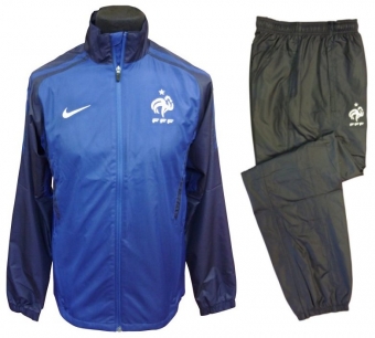 France Nike 2011-12 France Nike Woven Warmup Suit (Blue) -