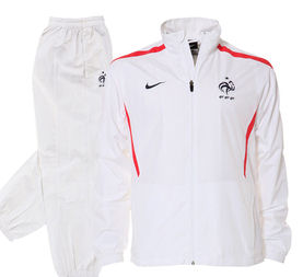 Nike 2011-12 France Nike Woven Warmup Suit (White) -