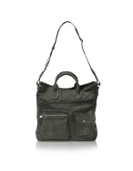 Francesco Biasia Accademy - Storm Suede and Leather Laptop Tote Bag