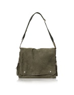 Francesco Biasia Accademy - Storm Suede and Leather Messenger Bag