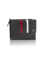 Breakaway - Black Striped Calf Leather French