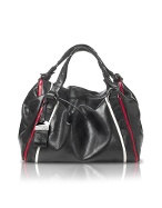 Francesco Biasia Breakaway - Medium Black Calf Leather Double