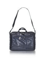 Francesco Biasia Business Glam - Menand#39;s Blue Calf Leather Briefcase