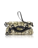 Dauphine - Python Stamped Leather Convertible Bag