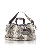 Francesco Biasia Diva Dream Luxury - Python and Calfskin Tote Bag