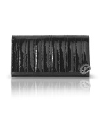 Erica - Eco-Leather and Calfskin Continental Wallet