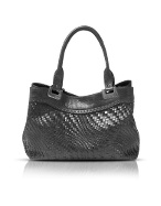 Francesco Biasia Freedom - Woven Calf Leather Medium Tote Bag