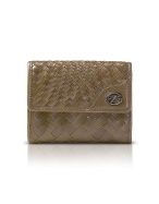Freedom - Woven Leather French Purse Wallet