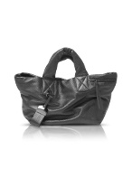 Funny Girl - Black Calf Leather Tote Bag