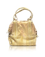 Francesco Biasia Jada - Beige Python Stamped Leather Bag