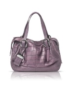 Francesco Biasia Jealousy - Croco Stamped Leather Satchel Bag