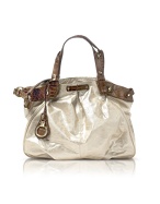 Nadine - Sand and Croco Stamped Leather Large
