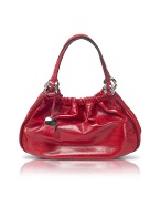 Francesco Biasia Peggy - Red Calf Leather Large Satchel Bag