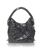 Francesco Biasia Princess - Black Quilted Large Shoulder Bag