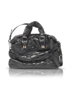 Francesco Biasia Princess - Black Quilted Zip Tote Bag