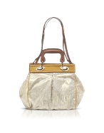 Francesco Biasia Savannah - Two-tone Coated Fabric Handle Bag