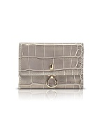 Francesco Biasia Sylvie - Taupe Croco Stamped Leather French