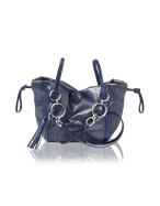 Valerie - Fabric and Calf Leather Shoulder Bag