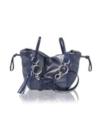 Valerie - Fabric and Calf Leather Shoulder Bag