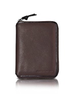Vintage - Calf Leather Zip Around Card Holder Wallet