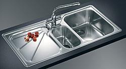 Franke ART654LHD Ariane 1 1/2 bowl Sink with Drainer - Left Hand Drainer