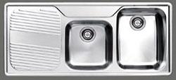 Franke ARX621LHD Ariane 1 1/2 bowl Sink with Drainer - Left Hand Drainer