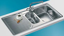 Franke ARX651LHD Ariane 1 1/2 bowl Sink with Drainer - Left Hand Drainer