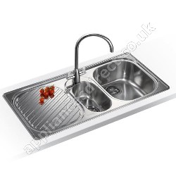 Franke Compact Nova Sink with Left Hand Drainer and Davos J Tap