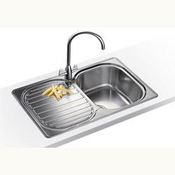 Franke CPX611780DP/RHD Compact Sink with Right Hand Drainer and Davos J Tap