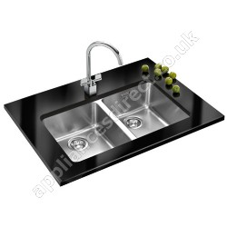 Franke Double Bowl Undermount Sink and Tap Designer Pack