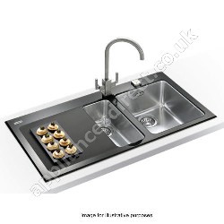 Franke Kubus 1 And A Half Bowl Sink - LH Drainer