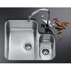 Franke LAX160R Undermount One and a Half Bowl Sink- Right