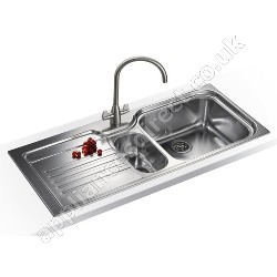 Franke Opera One and a Half Bowl Right Hand Drainer Sink