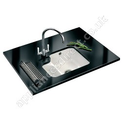 Franke VandB Ceramic Undermount Sink with LH Small Bowl