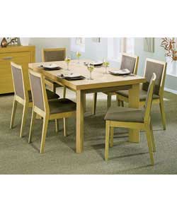Frankfurt Oak Veneer Table with Diagonal Legs