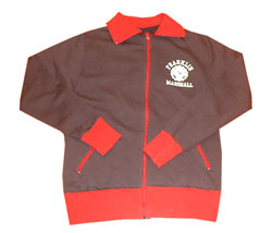 Franklin & Marshall Contrast collar/cuffs zip thru sweat