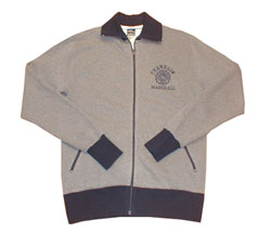 Franklin & Marshall Contrast zip thru sweat grey
