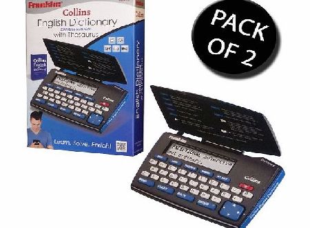 2x Franklin DMQ221 Collins Express English Dictionary with Thesaurus