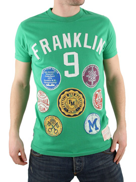 Franklin and Marshall Green Badge T-Shirt