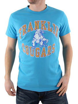 Franklin and Marshall Turquoise Cougars T-Shirt