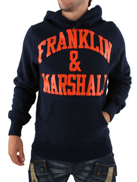Franklin and Marshall Navy Hooded Sweat