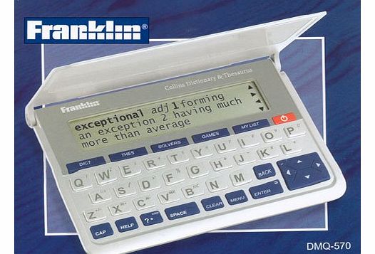 Franklin DMQ 570 Pocket Collins Dictionary and Thesaurus