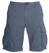 Franklin Marshall Franklin and Marshall Blue and White Stripe Shorts