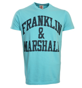 Franklin Marshall Franklin and Marshall Crystal Blue T-Shirt